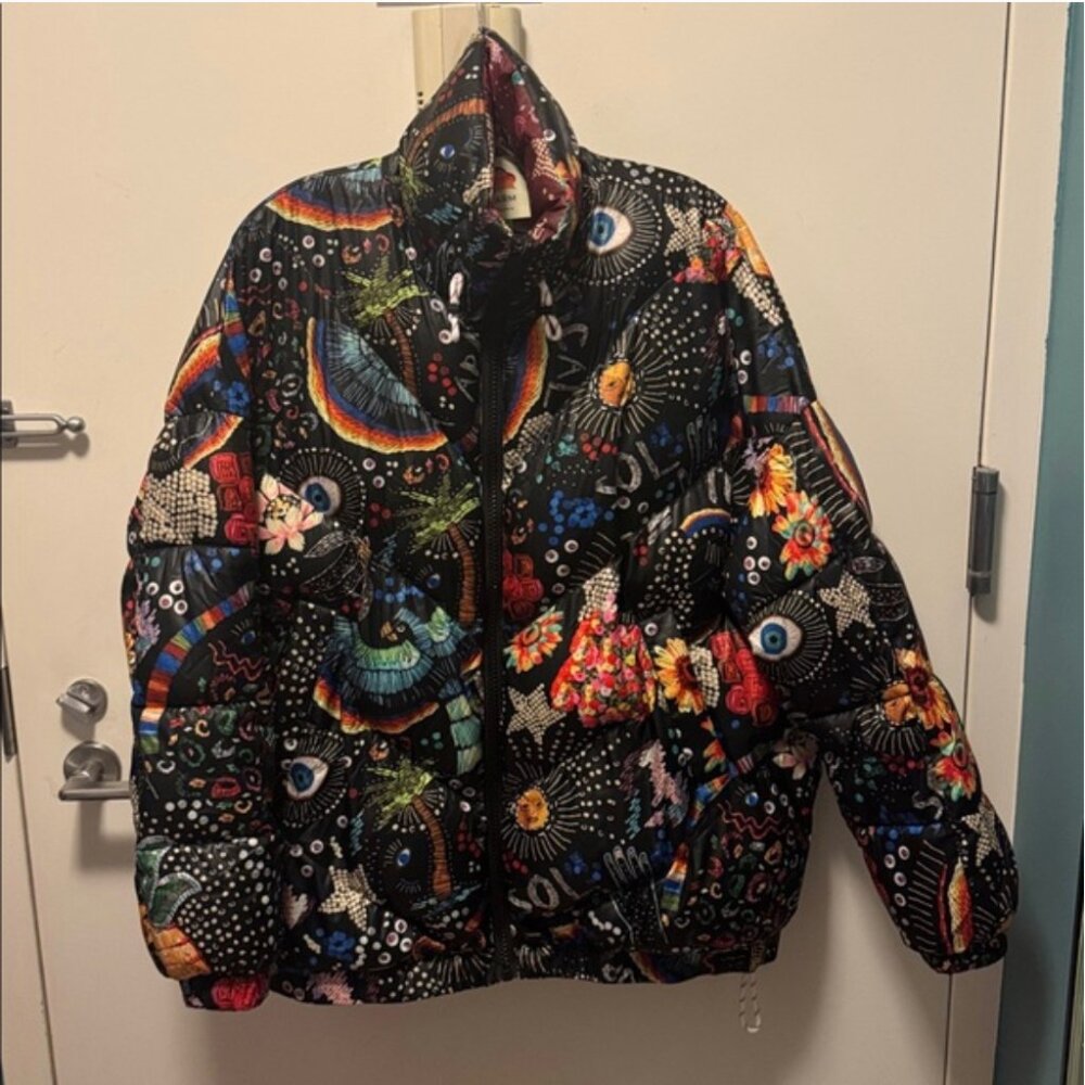 FARM Rio Borogodo Reversible Puffer ✨RARE✨ - Picture 4 of 8